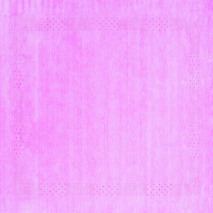 Square Machine Washable Solid Purple Modern Area Rugs, wshcon2480pur