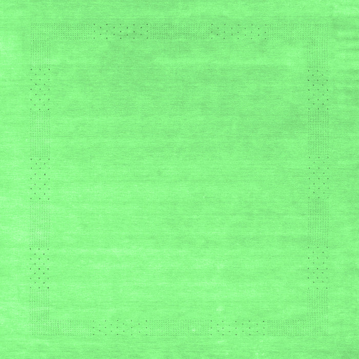 Square Solid Emerald Green Modern Rug, con2480emgrn