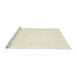 Serging Thickness of Machine Washable Contemporary Peach Beige Rug, wshcon2481