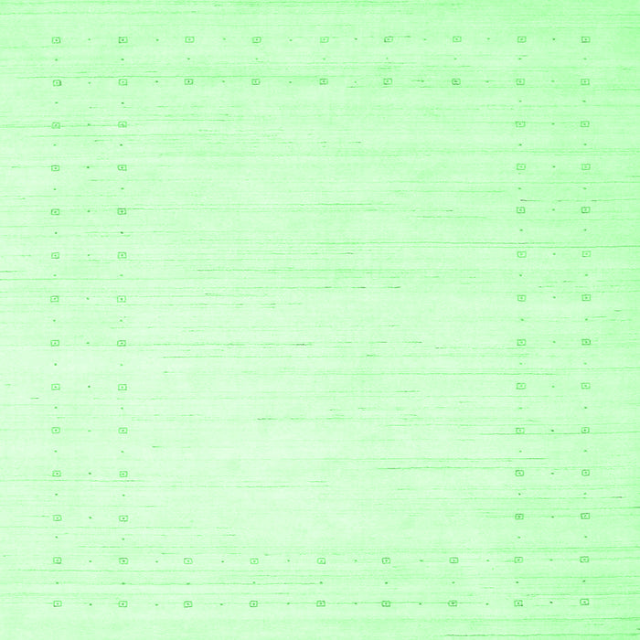 Square Solid Emerald Green Modern Rug, con2481emgrn