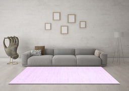 Machine Washable Solid Purple Modern Area Rugs in a Living Room, wshcon2481pur