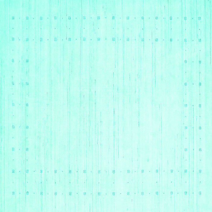 Square Solid Turquoise Modern Rug, con2481turq