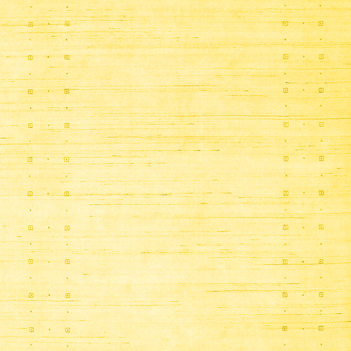 Machine Washable Solid Yellow Modern Rug, wshcon2481yw
