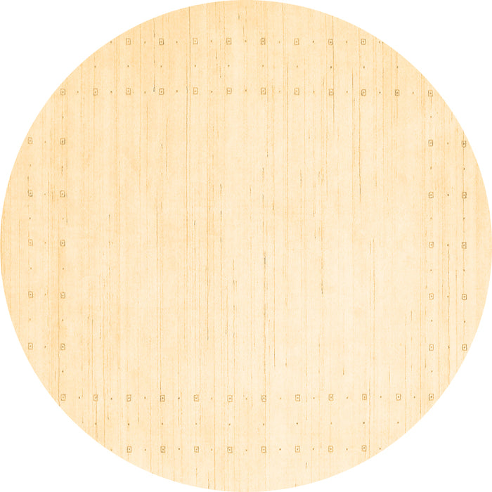 Round Machine Washable Solid Brown Modern Rug, wshcon2481brn