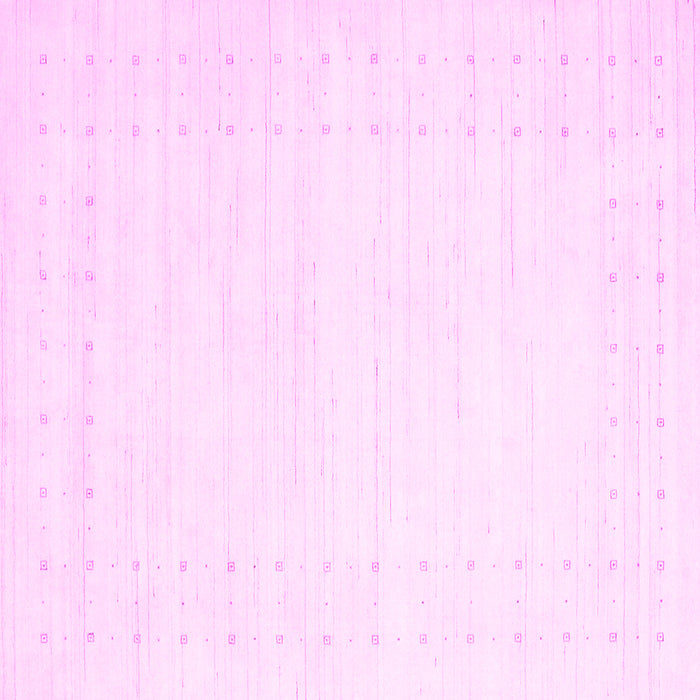 Square Machine Washable Solid Pink Modern Rug, wshcon2481pnk