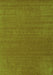 Serging Thickness of Machine Washable Abstract Green Contemporary Area Rugs, wshcon2482grn