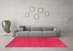 Machine Washable Abstract Pink Contemporary Rug in a Living Room, wshcon2482pnk