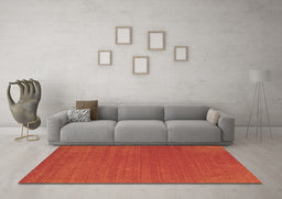 Machine Washable Abstract Brown Contemporary Rug in a Living Room,, wshcon2482brn