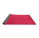 Sideview of Abstract Pink Contemporary Rug, con2482pnk