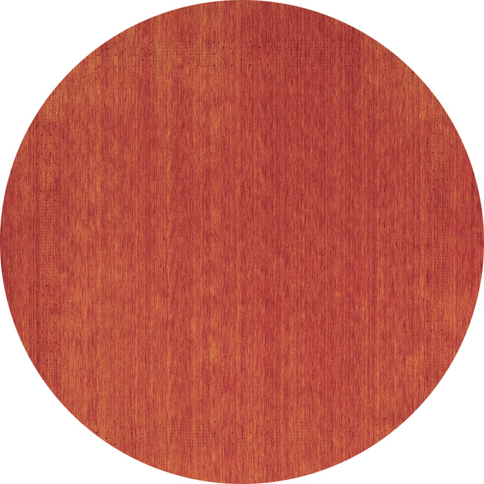 Round Abstract Brown Contemporary Rug, con2482brn