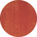 Round Abstract Brown Contemporary Rug, con2482brn