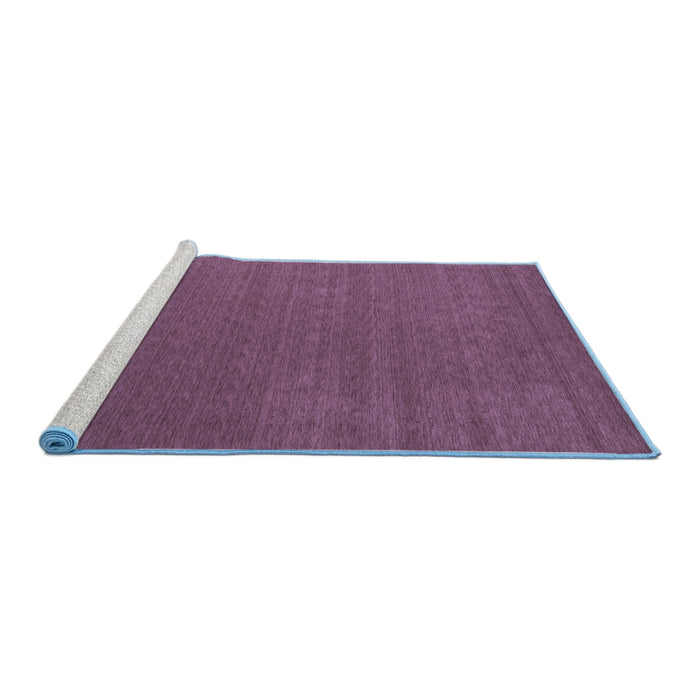 Sideview of Machine Washable Abstract Blue Contemporary Rug, wshcon2482blu