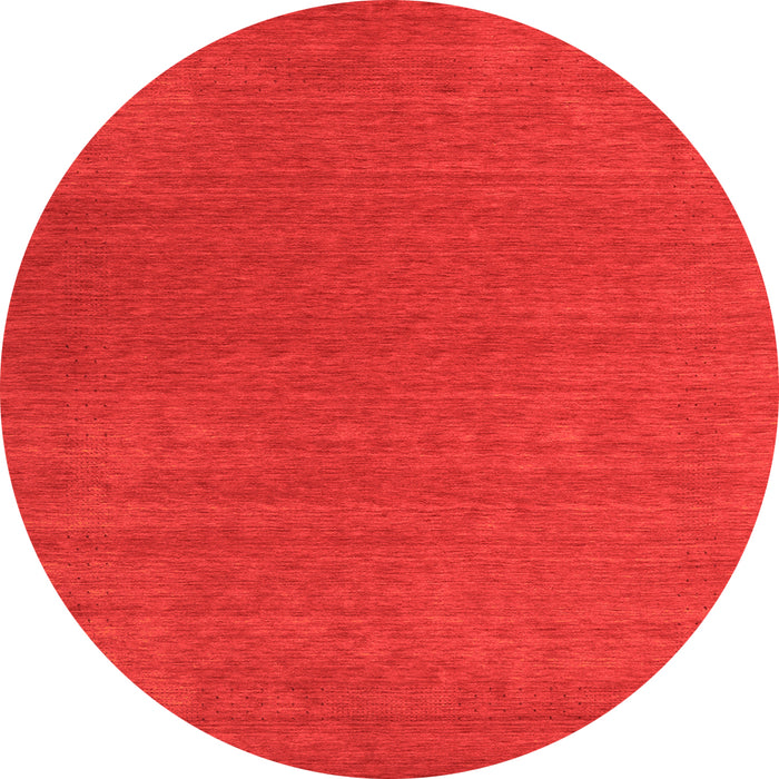 Square Abstract Orange Contemporary Rug, con2482org