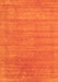 Serging Thickness of Machine Washable Abstract Orange Contemporary Area Rugs, wshcon2483org