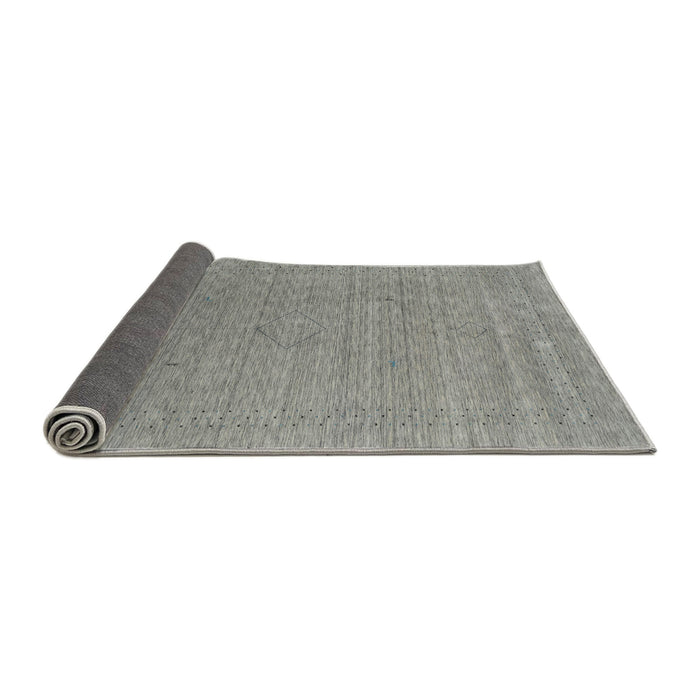 Thickness of Contemporary Dark Gray Modern Rug, con2484