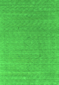 Abstract Green Contemporary Rug, con2484grn