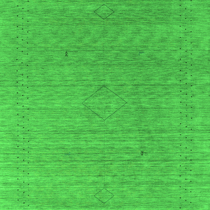 Abstract Green Contemporary Rug, con2484grn