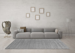 Machine Washable Abstract Gray Contemporary Rug in a Living Room,, wshcon2484gry