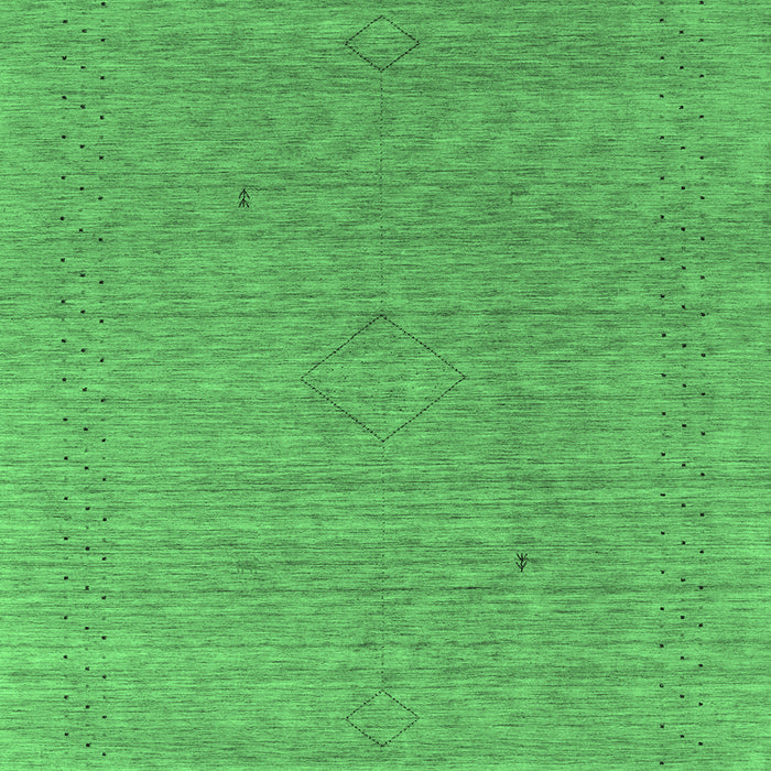 Machine Washable Abstract Emerald Green Contemporary Area Rugs, wshcon2484emgrn