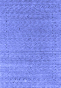 Abstract Blue Contemporary Rug, con2484blu