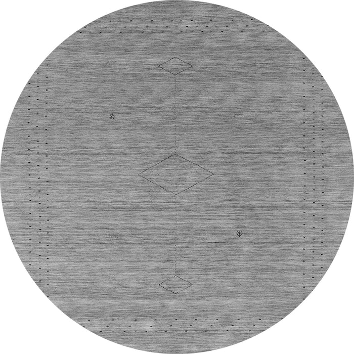 Square Abstract Gray Contemporary Rug, con2484gry