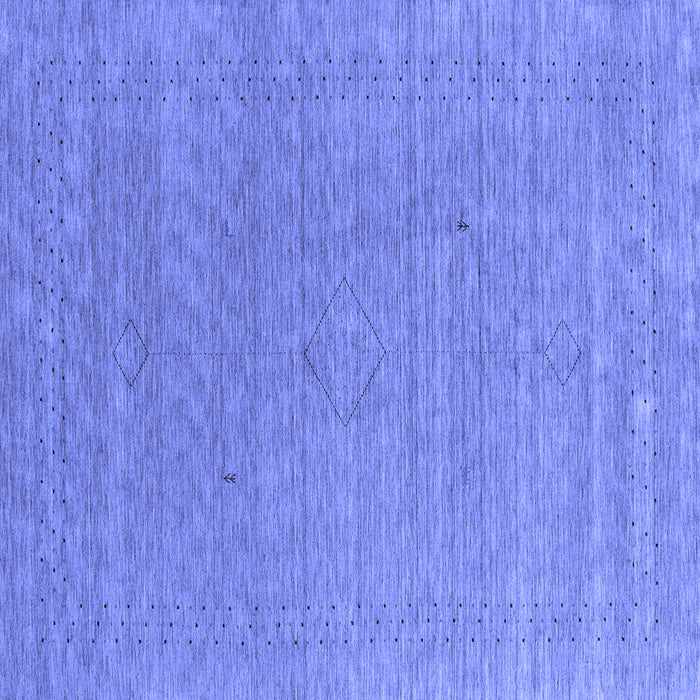 Square Machine Washable Abstract Blue Contemporary Rug, wshcon2484blu