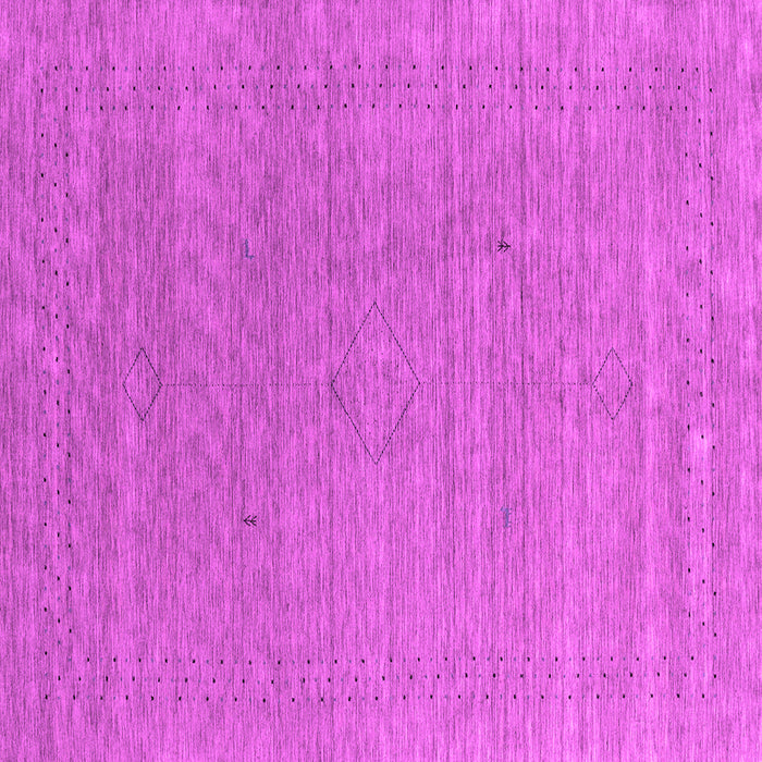 Square Machine Washable Abstract Pink Contemporary Rug, wshcon2484pnk