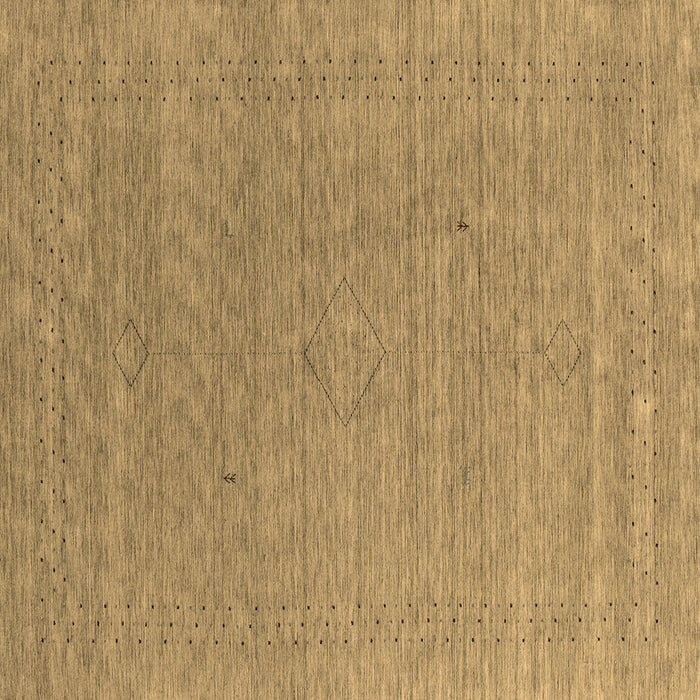 Square Abstract Brown Contemporary Rug, con2484brn