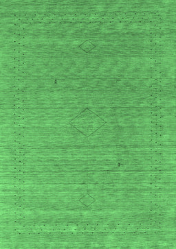Abstract Emerald Green Contemporary Rug, con2484emgrn