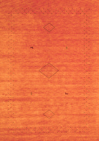 Abstract Orange Contemporary Rug, con2485org