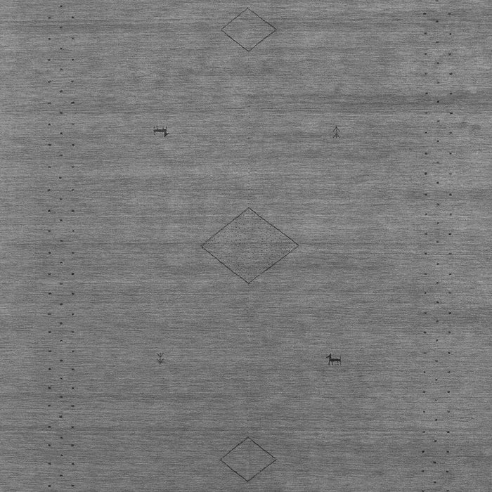 Abstract Gray Contemporary Rug, con2485gry