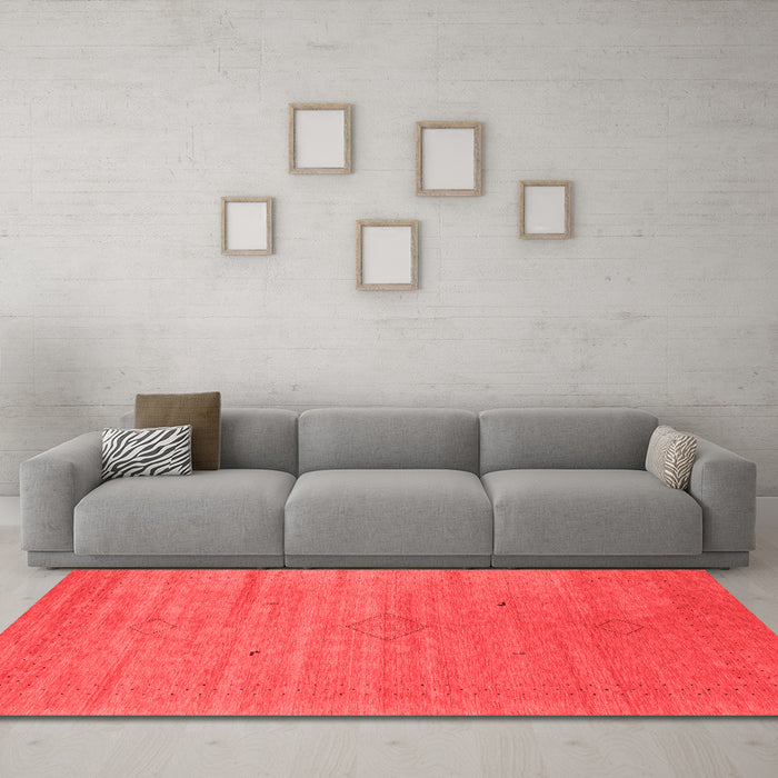 Contemporary Red Washable Rugs