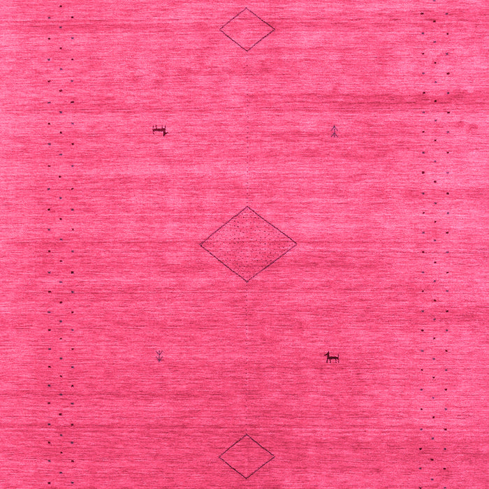 Machine Washable Abstract Pink Contemporary Rug, wshcon2485pnk