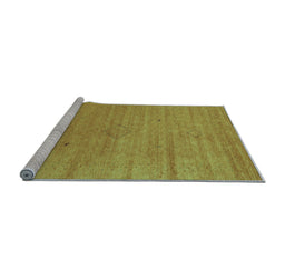 Sideview of Machine Washable Abstract Light Blue Contemporary Rug, wshcon2485lblu