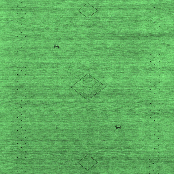 Abstract Emerald Green Contemporary Rug, con2485emgrn