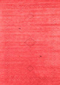 Abstract Red Contemporary Rug, con2485red