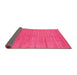 Sideview of Abstract Pink Contemporary Rug, con2485pnk