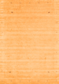 Solid Orange Modern Rug, con2487org