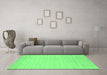 Machine Washable Solid Emerald Green Modern Area Rugs in a Living Room,, wshcon2487emgrn