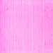 Square Machine Washable Solid Pink Modern Rug, wshcon2487pnk