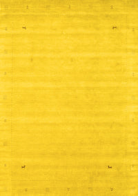 Solid Yellow Modern Rug, con2487yw