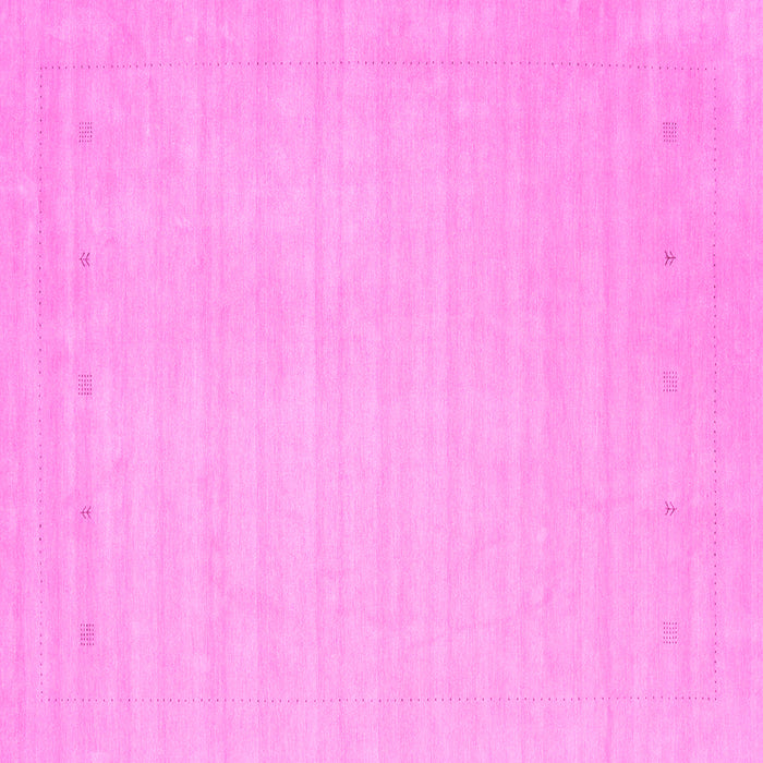Square Solid Pink Modern Rug, con2488pnk