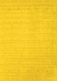 Solid Yellow Modern Rug, con2488yw