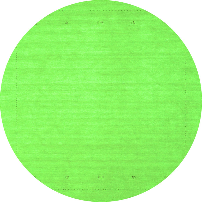 Machine Washable Solid Green Modern Area Rugs, wshcon2488grn