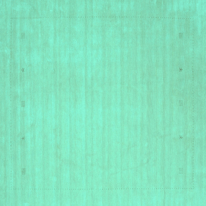 Square Solid Turquoise Modern Rug, con2488turq