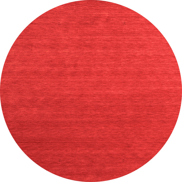 Square Abstract Orange Contemporary Rug, con2489org