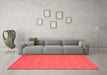 Contemporary Red Washable Rugs