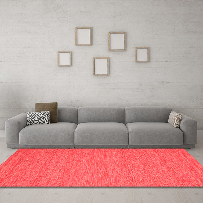 Contemporary Red Washable Rugs