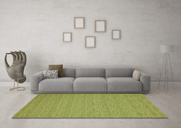 Machine Washable Abstract Turquoise Contemporary Area Rugs in a Living Room,, wshcon248turq