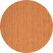 Round Abstract Brown Contemporary Rug, con248brn